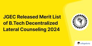 JGEC Released Merit List of B.Tech Decentralized Lateral Counseling 2024; Check Details Here